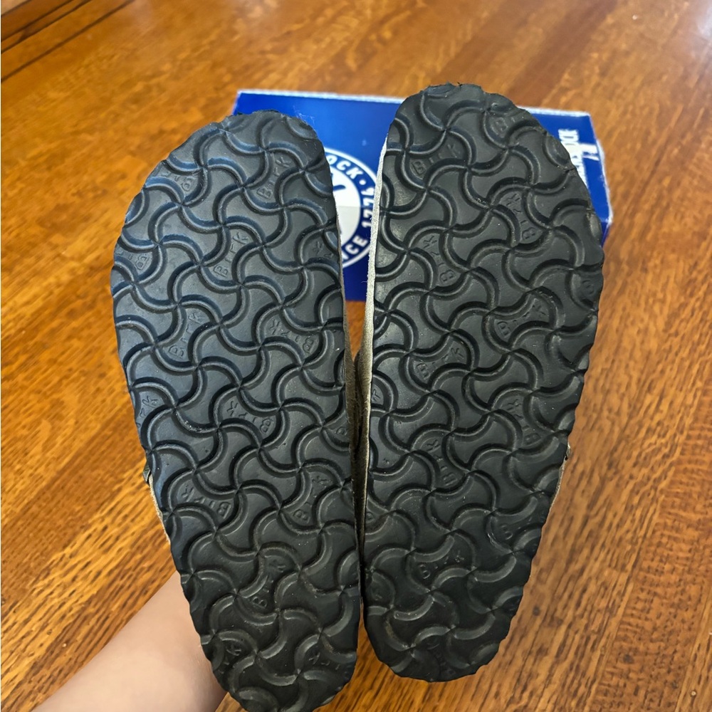 Birkenstock Boston Shearling Clogs in Taupe - Picture 6 of 7